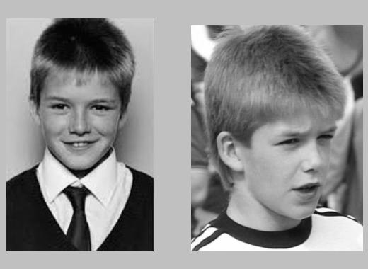 David Beckham As A Baby